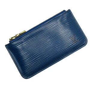 Louis Vuitton Epi Pochette Wallet Toledo Blue Leather